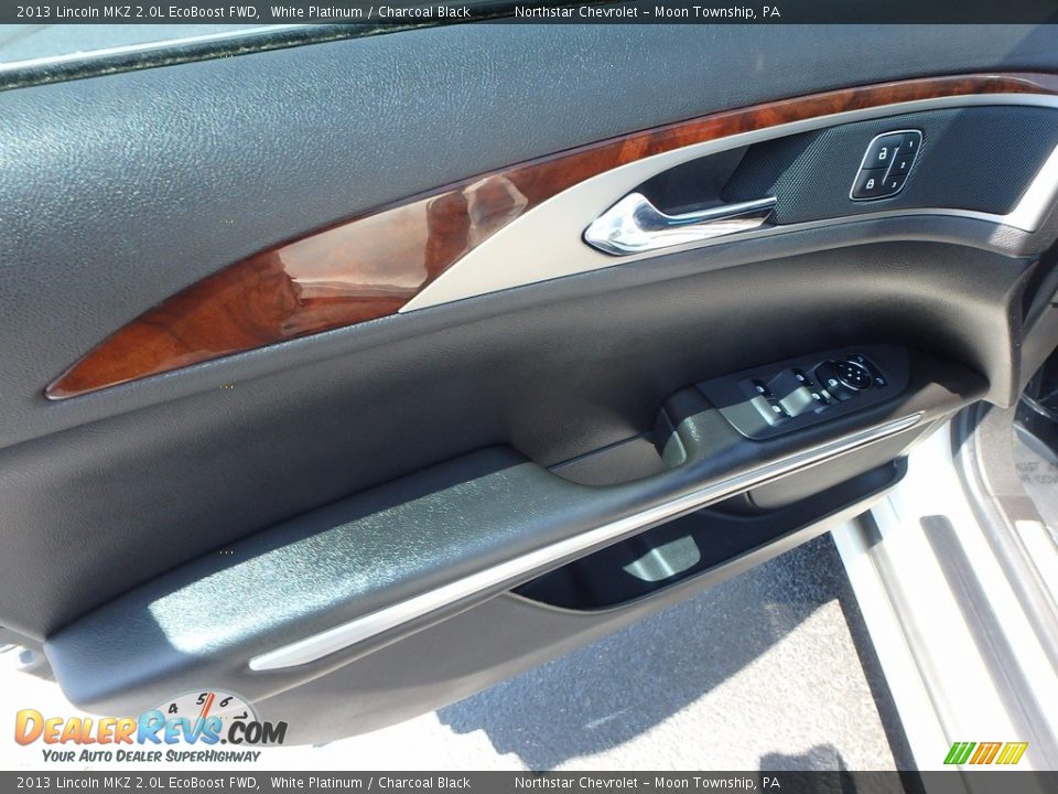 2013 Lincoln MKZ 2.0L EcoBoost FWD White Platinum / Charcoal Black Photo #24