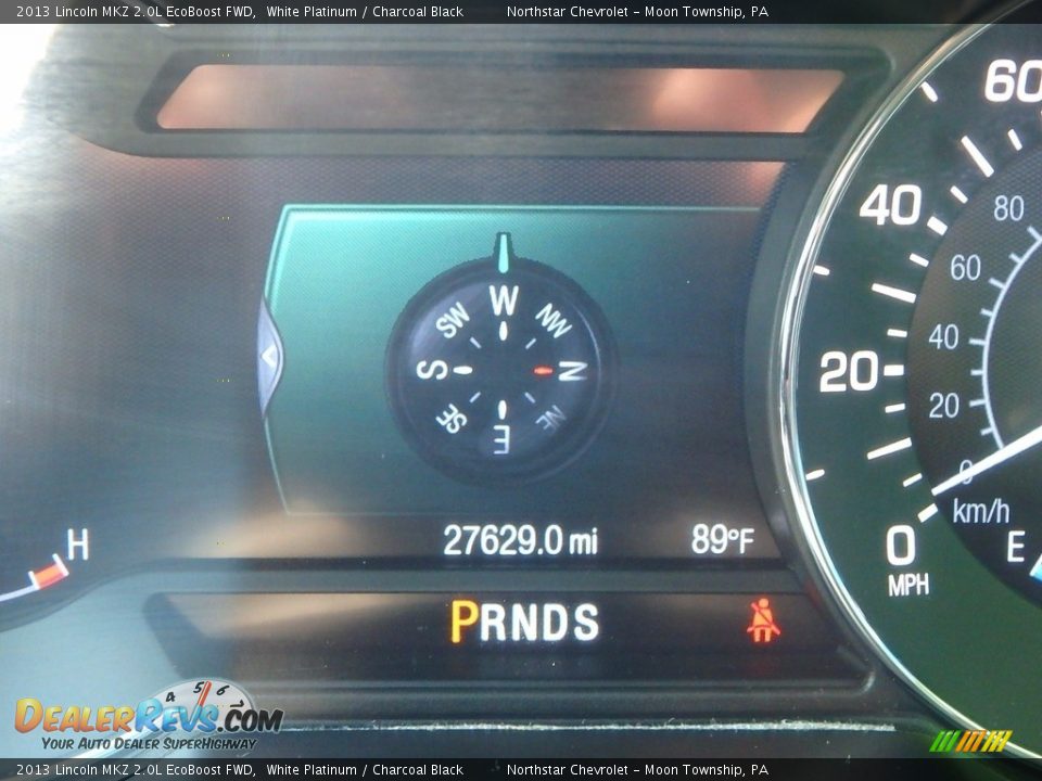 2013 Lincoln MKZ 2.0L EcoBoost FWD White Platinum / Charcoal Black Photo #29