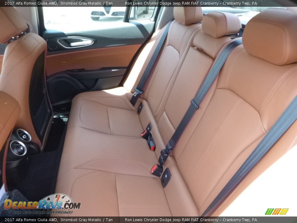 Rear Seat of 2017 Alfa Romeo Giulia AWD Photo #17