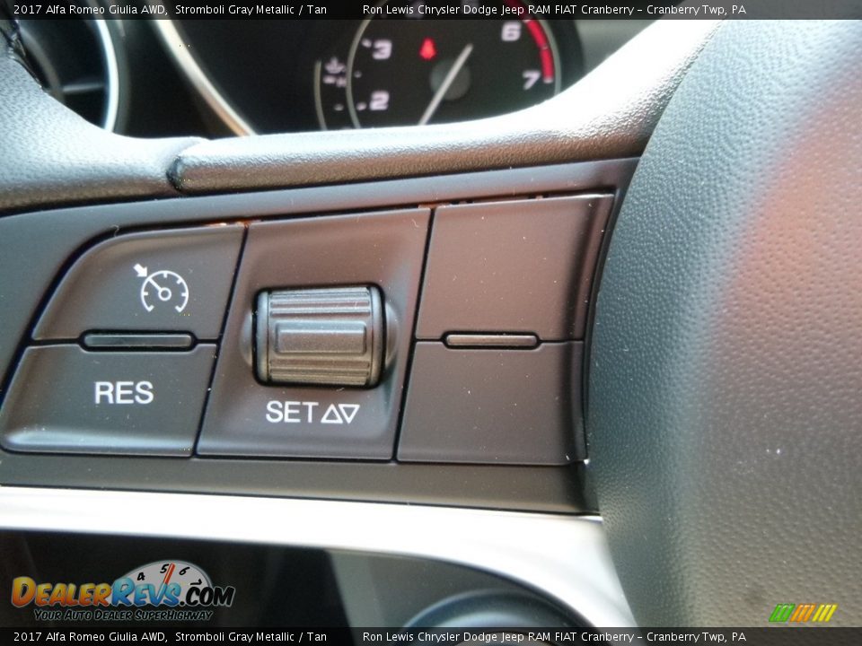 2017 Alfa Romeo Giulia AWD Stromboli Gray Metallic / Tan Photo #28