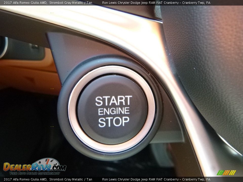 2017 Alfa Romeo Giulia AWD Stromboli Gray Metallic / Tan Photo #30