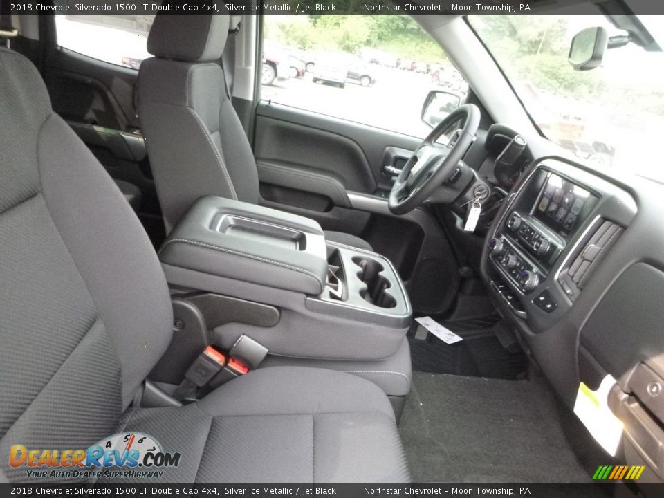 Jet Black Interior - 2018 Chevrolet Silverado 1500 LT Double Cab 4x4 Photo #10