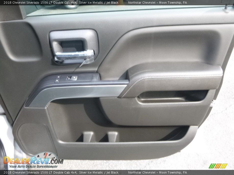 2018 Chevrolet Silverado 1500 LT Double Cab 4x4 Silver Ice Metallic / Jet Black Photo #12