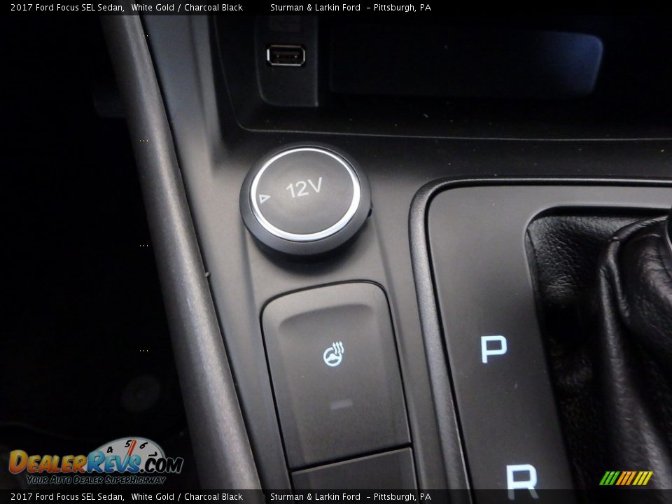 2017 Ford Focus SEL Sedan White Gold / Charcoal Black Photo #14