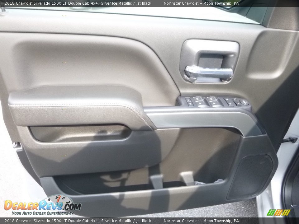 2018 Chevrolet Silverado 1500 LT Double Cab 4x4 Silver Ice Metallic / Jet Black Photo #15