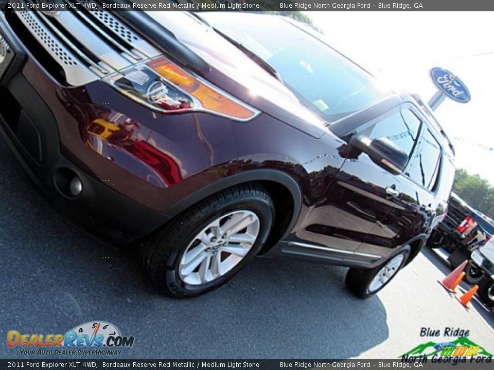 2011 Ford Explorer XLT 4WD Bordeaux Reserve Red Metallic / Medium Light Stone Photo #36