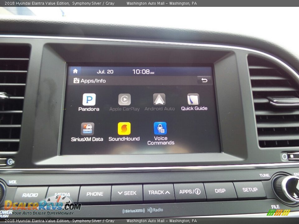 Controls of 2018 Hyundai Elantra Value Edition Photo #25