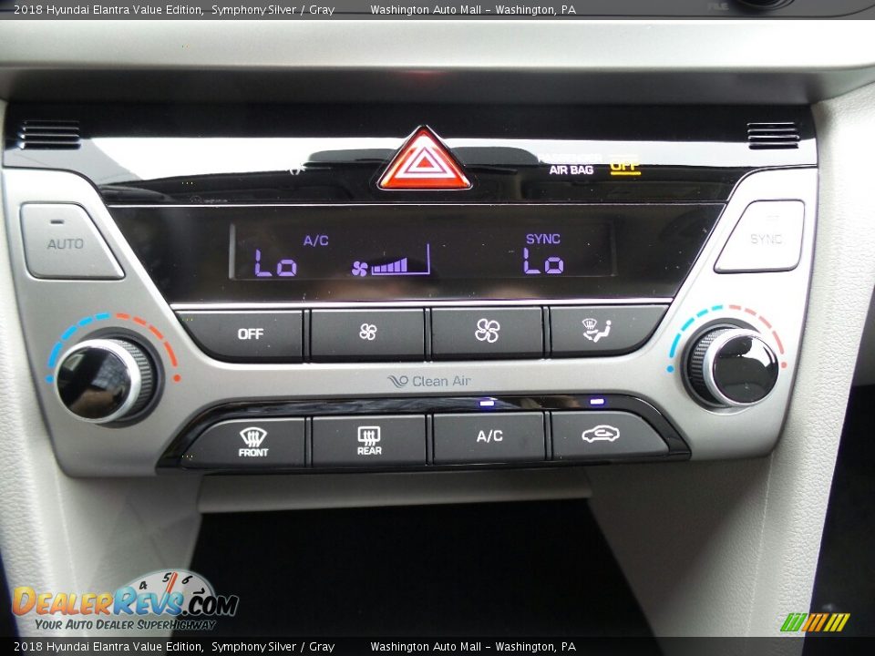 Controls of 2018 Hyundai Elantra Value Edition Photo #27