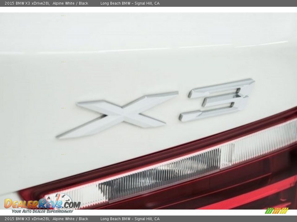 2015 BMW X3 xDrive28i Alpine White / Black Photo #7