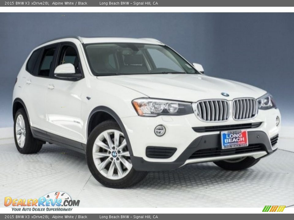 2015 BMW X3 xDrive28i Alpine White / Black Photo #12