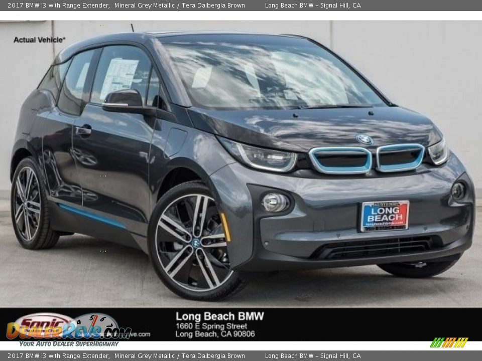 2017 BMW i3 with Range Extender Mineral Grey Metallic / Tera Dalbergia Brown Photo #1