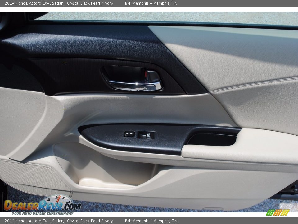 2014 Honda Accord EX-L Sedan Crystal Black Pearl / Ivory Photo #31