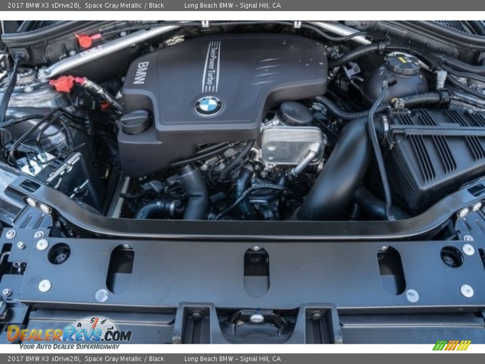 2017 BMW X3 sDrive28i Space Gray Metallic / Black Photo #8