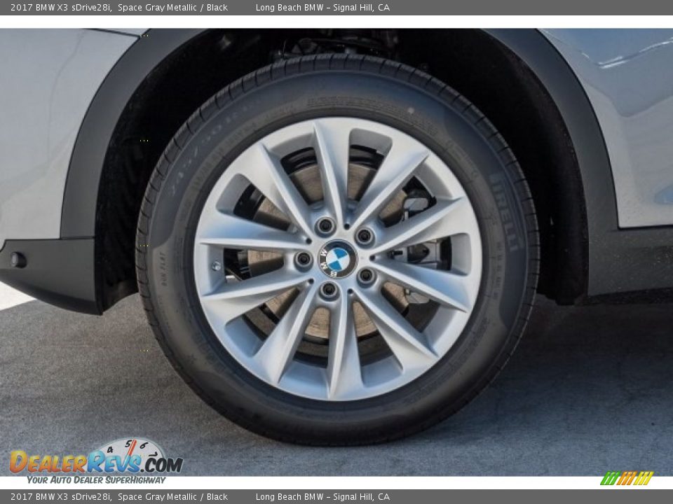 2017 BMW X3 sDrive28i Space Gray Metallic / Black Photo #9