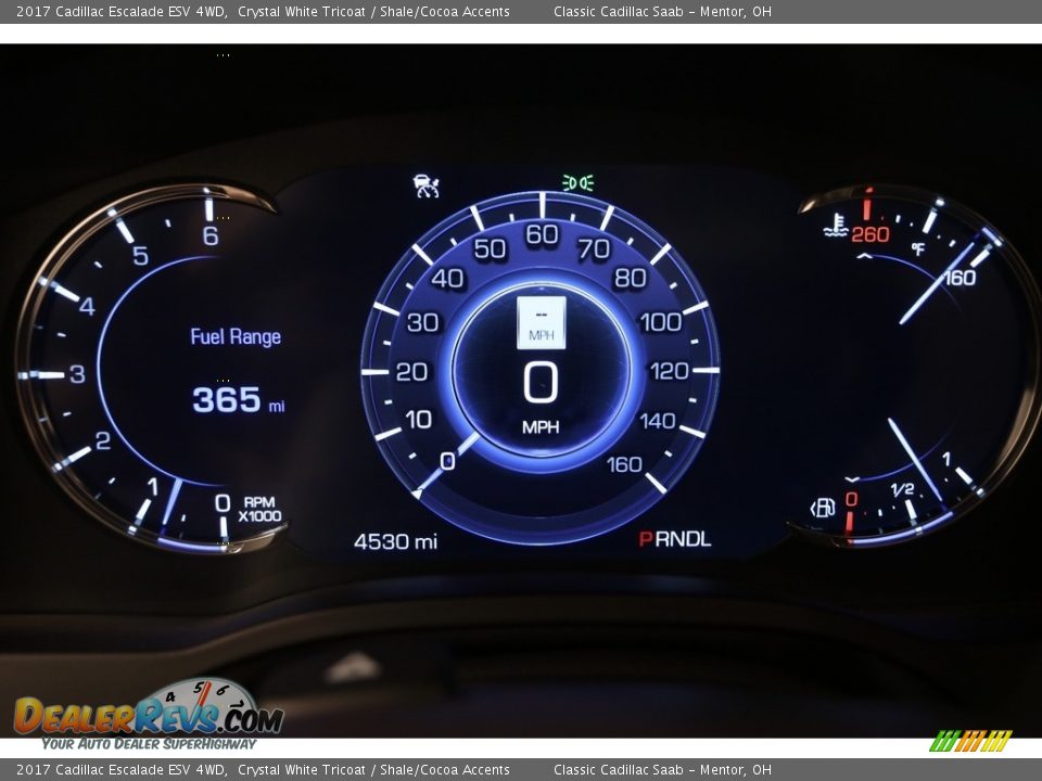 2017 Cadillac Escalade ESV 4WD Gauges Photo #7