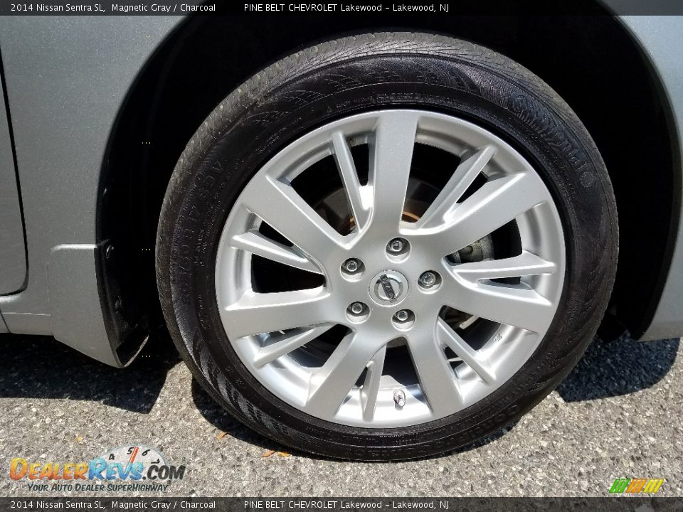 2014 Nissan Sentra SL Magnetic Gray / Charcoal Photo #4