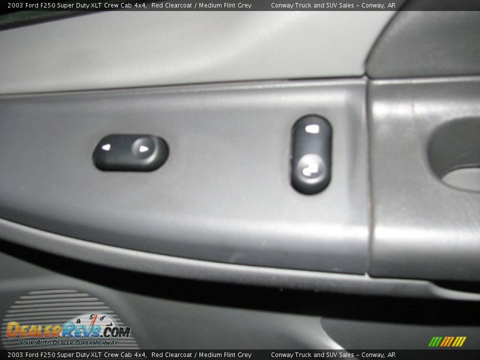 2003 Ford F250 Super Duty XLT Crew Cab 4x4 Red Clearcoat / Medium Flint Grey Photo #25