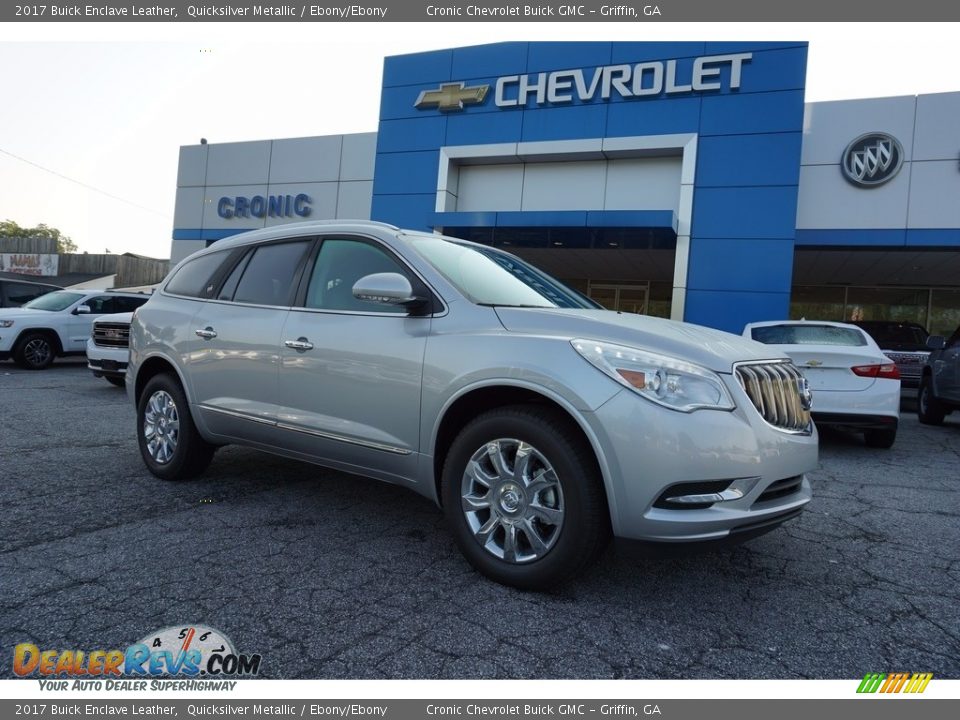 2017 Buick Enclave Leather Quicksilver Metallic / Ebony/Ebony Photo #1