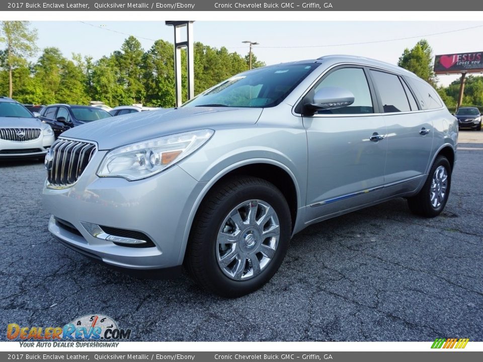2017 Buick Enclave Leather Quicksilver Metallic / Ebony/Ebony Photo #3