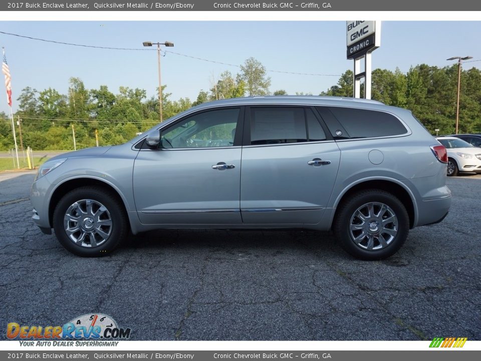 2017 Buick Enclave Leather Quicksilver Metallic / Ebony/Ebony Photo #4