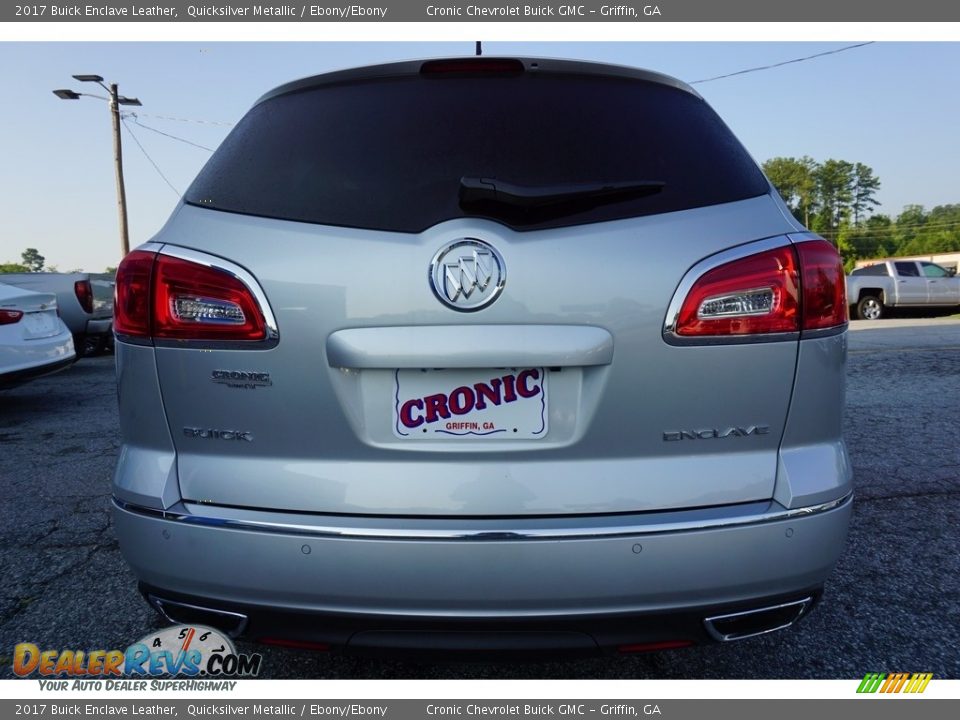 2017 Buick Enclave Leather Quicksilver Metallic / Ebony/Ebony Photo #6