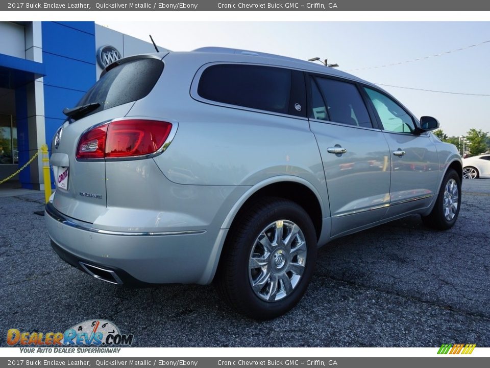 2017 Buick Enclave Leather Quicksilver Metallic / Ebony/Ebony Photo #7