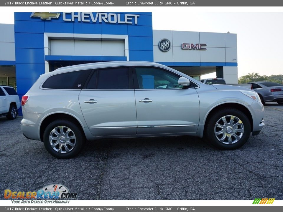 2017 Buick Enclave Leather Quicksilver Metallic / Ebony/Ebony Photo #8