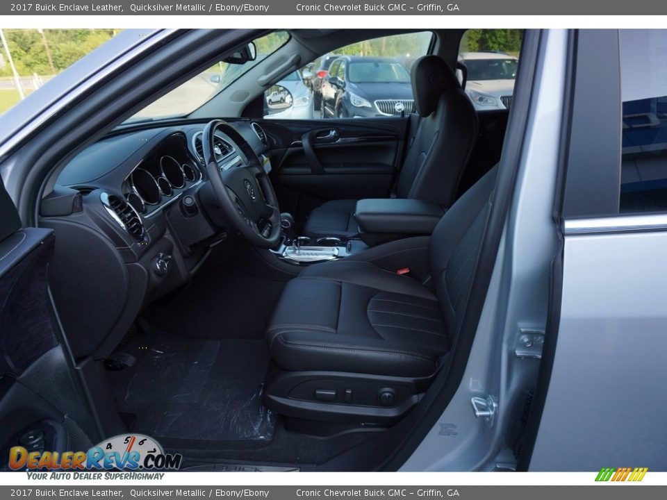 2017 Buick Enclave Leather Quicksilver Metallic / Ebony/Ebony Photo #9