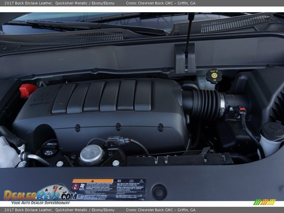 2017 Buick Enclave Leather Quicksilver Metallic / Ebony/Ebony Photo #12