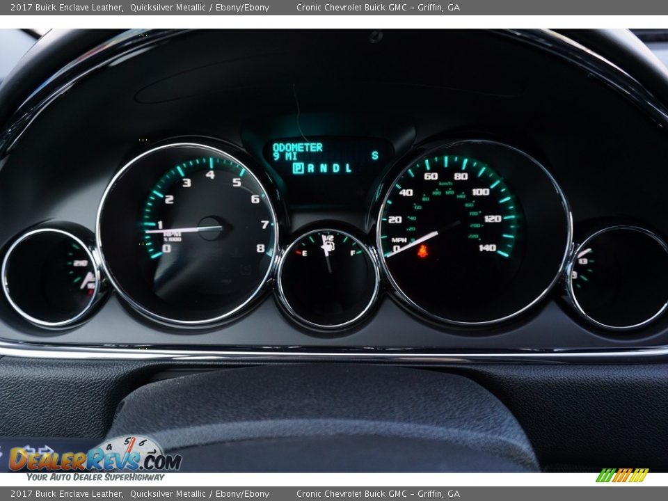 2017 Buick Enclave Leather Quicksilver Metallic / Ebony/Ebony Photo #13