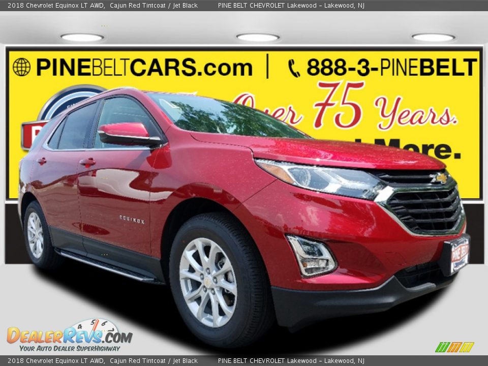 2018 Chevrolet Equinox LT AWD Cajun Red Tintcoat / Jet Black Photo #1