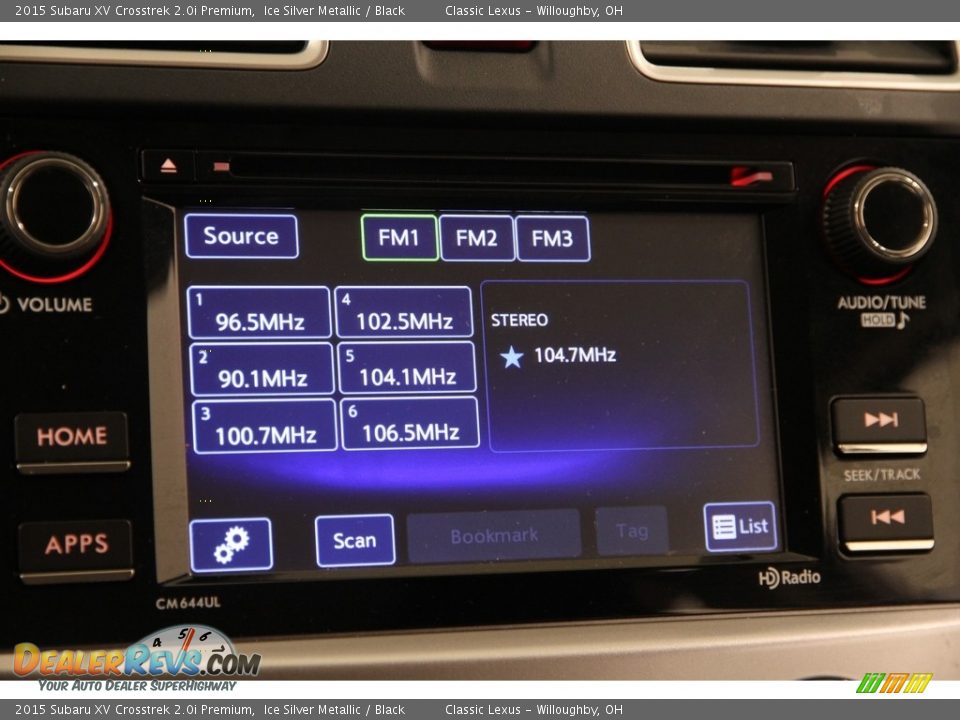 2015 Subaru XV Crosstrek 2.0i Premium Ice Silver Metallic / Black Photo #10