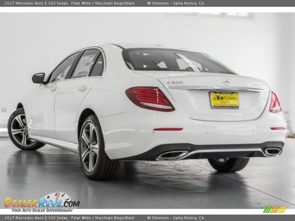 2017 Mercedes-Benz E 300 Sedan Polar White / Macchiato Beige/Black Photo #3