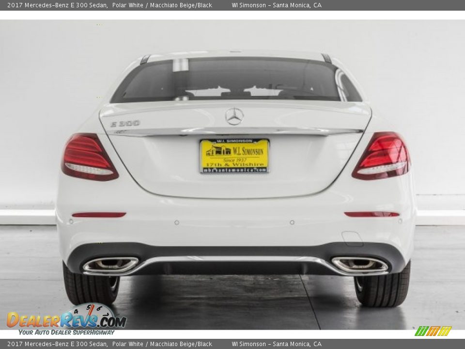 2017 Mercedes-Benz E 300 Sedan Polar White / Macchiato Beige/Black Photo #4