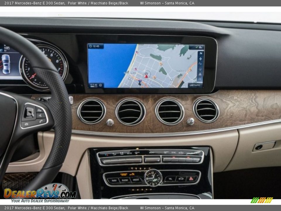 2017 Mercedes-Benz E 300 Sedan Polar White / Macchiato Beige/Black Photo #5