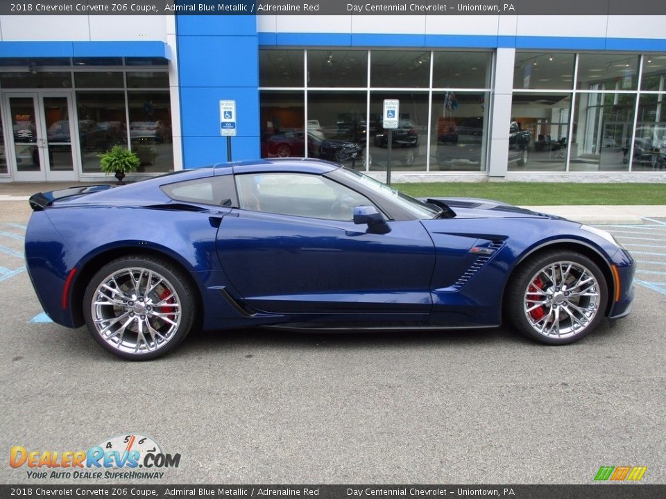 Admiral Blue Metallic 2018 Chevrolet Corvette Z06 Coupe Photo #2
