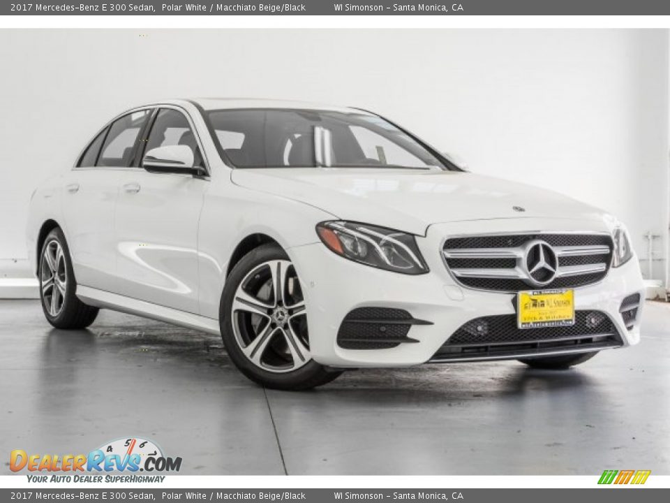 2017 Mercedes-Benz E 300 Sedan Polar White / Macchiato Beige/Black Photo #12