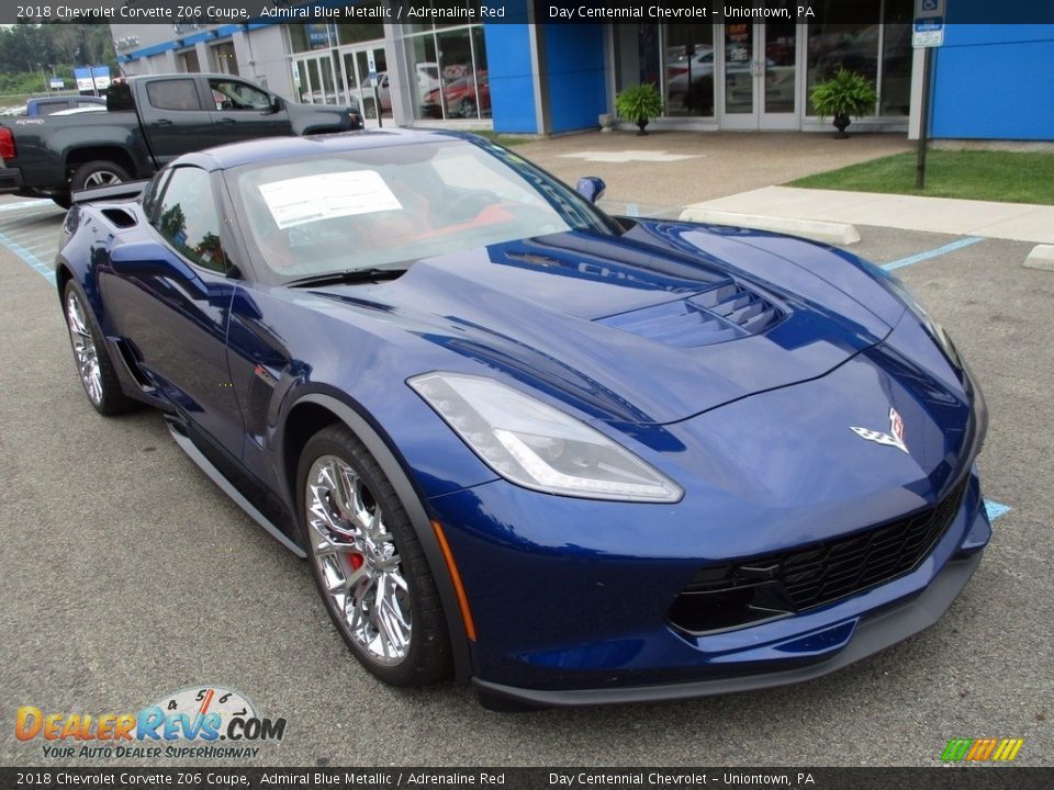 Admiral Blue Metallic 2018 Chevrolet Corvette Z06 Coupe Photo #14