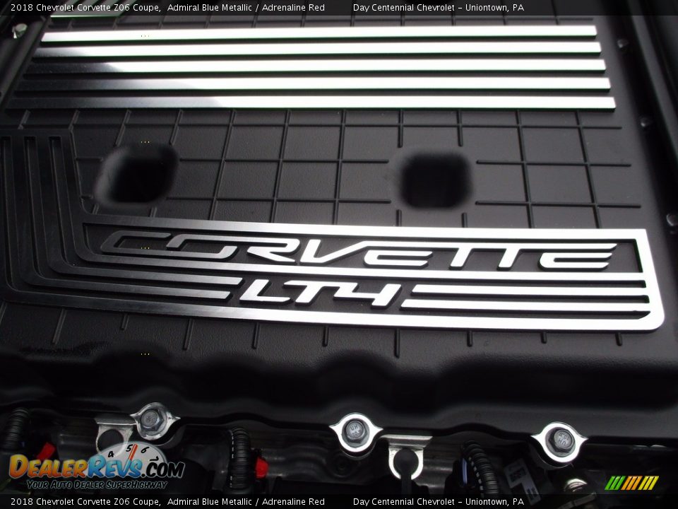 2018 Chevrolet Corvette Z06 Coupe Admiral Blue Metallic / Adrenaline Red Photo #17
