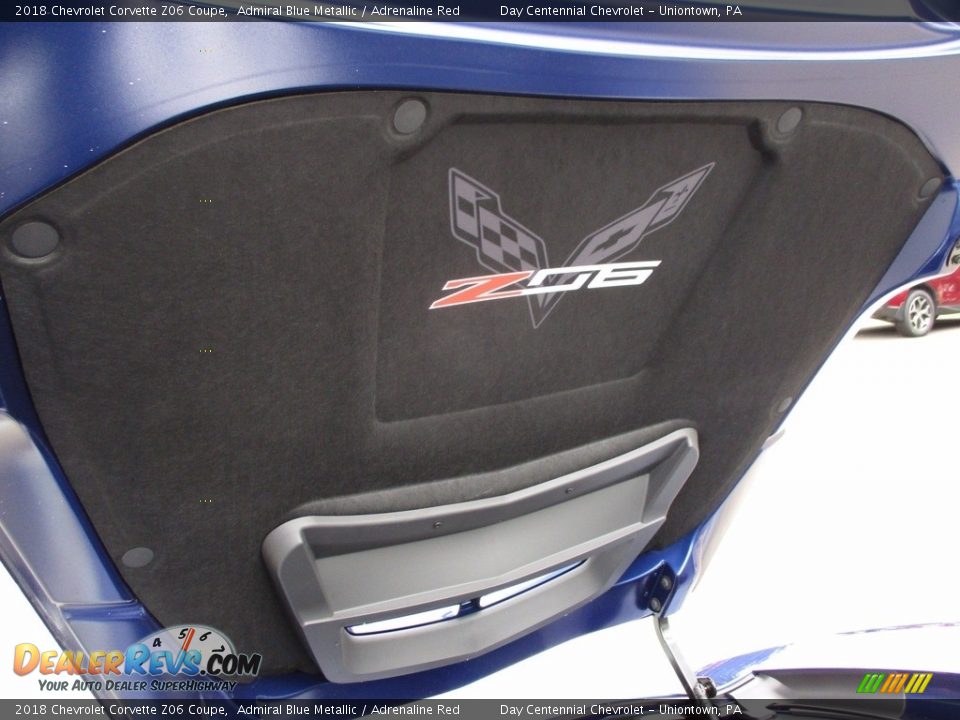 2018 Chevrolet Corvette Z06 Coupe Admiral Blue Metallic / Adrenaline Red Photo #18