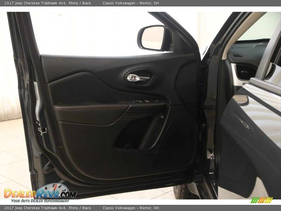 2017 Jeep Cherokee Trailhawk 4x4 Rhino / Black Photo #4