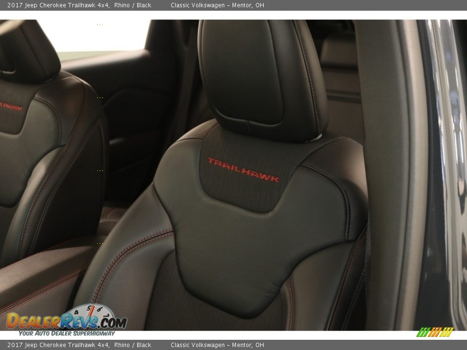 2017 Jeep Cherokee Trailhawk 4x4 Rhino / Black Photo #6