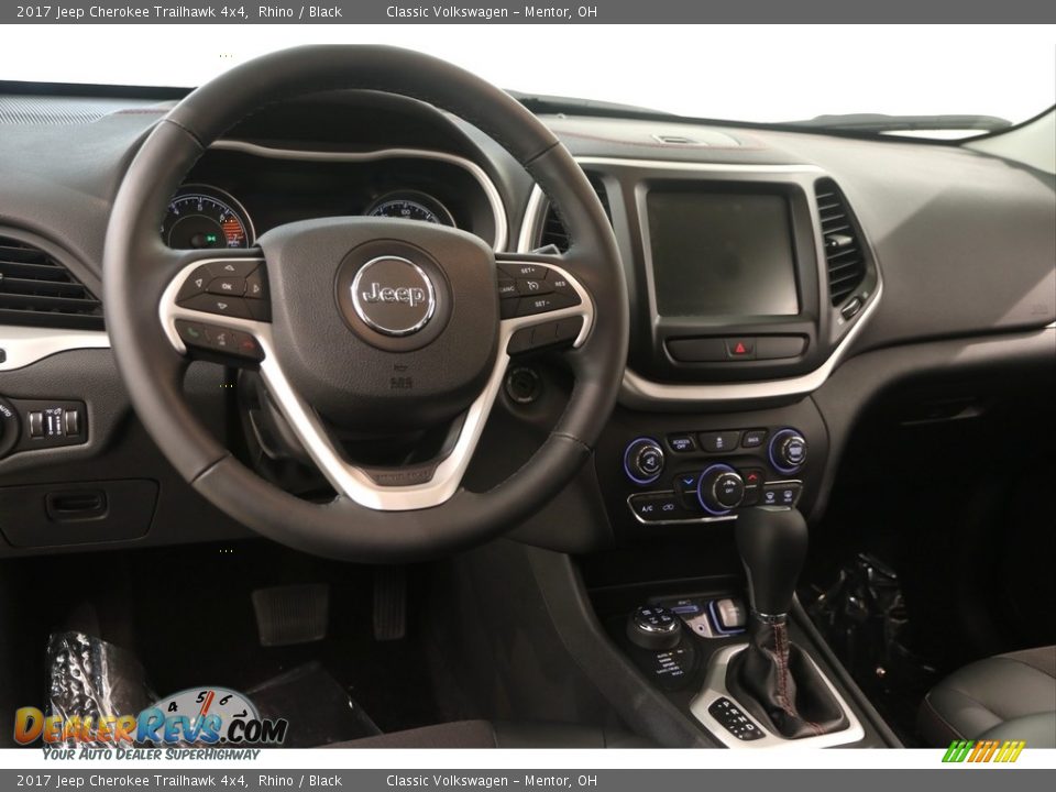 2017 Jeep Cherokee Trailhawk 4x4 Rhino / Black Photo #7