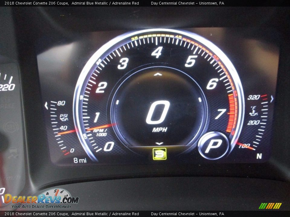 2018 Chevrolet Corvette Z06 Coupe Gauges Photo #25
