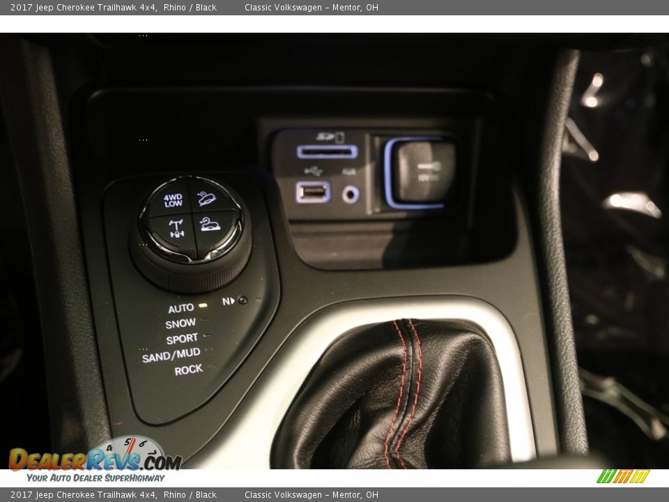 2017 Jeep Cherokee Trailhawk 4x4 Rhino / Black Photo #15