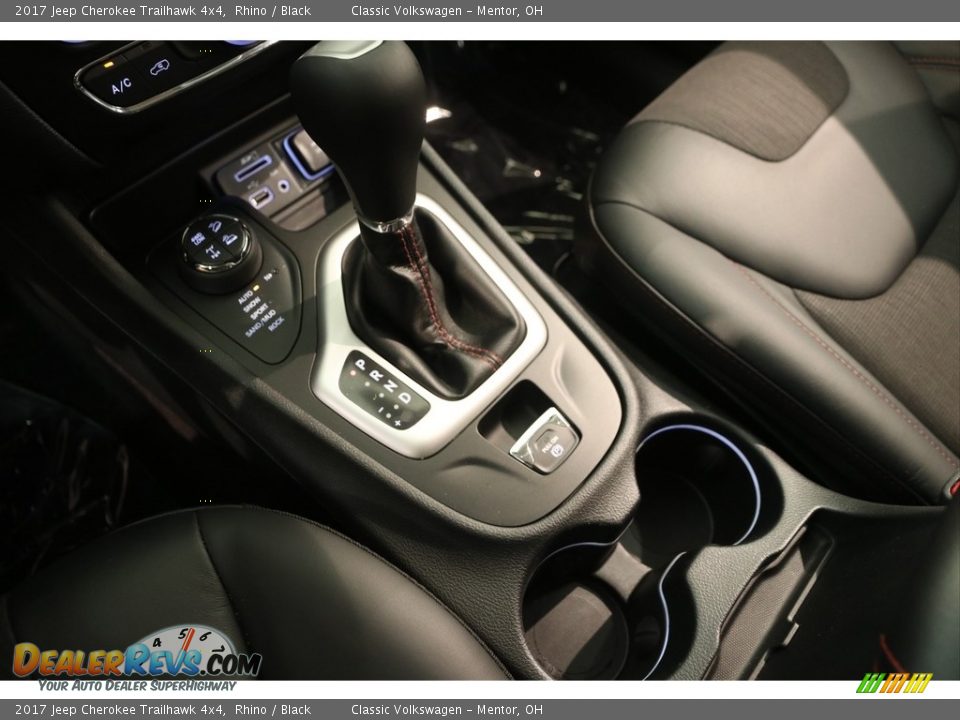 2017 Jeep Cherokee Trailhawk 4x4 Rhino / Black Photo #17