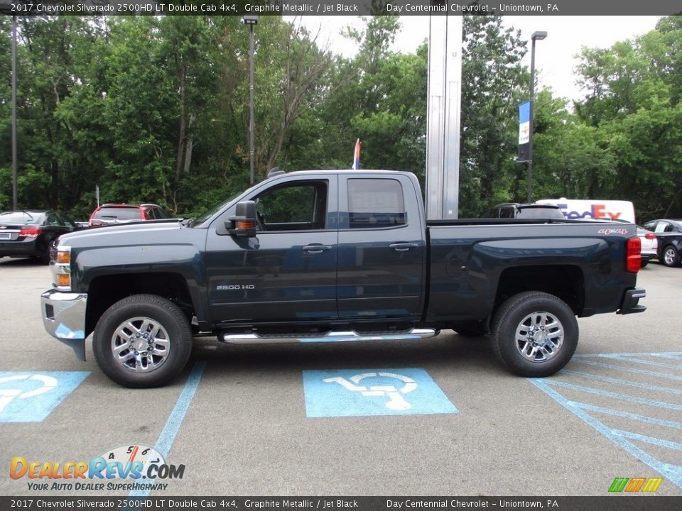 2017 Chevrolet Silverado 2500HD LT Double Cab 4x4 Graphite Metallic / Jet Black Photo #9
