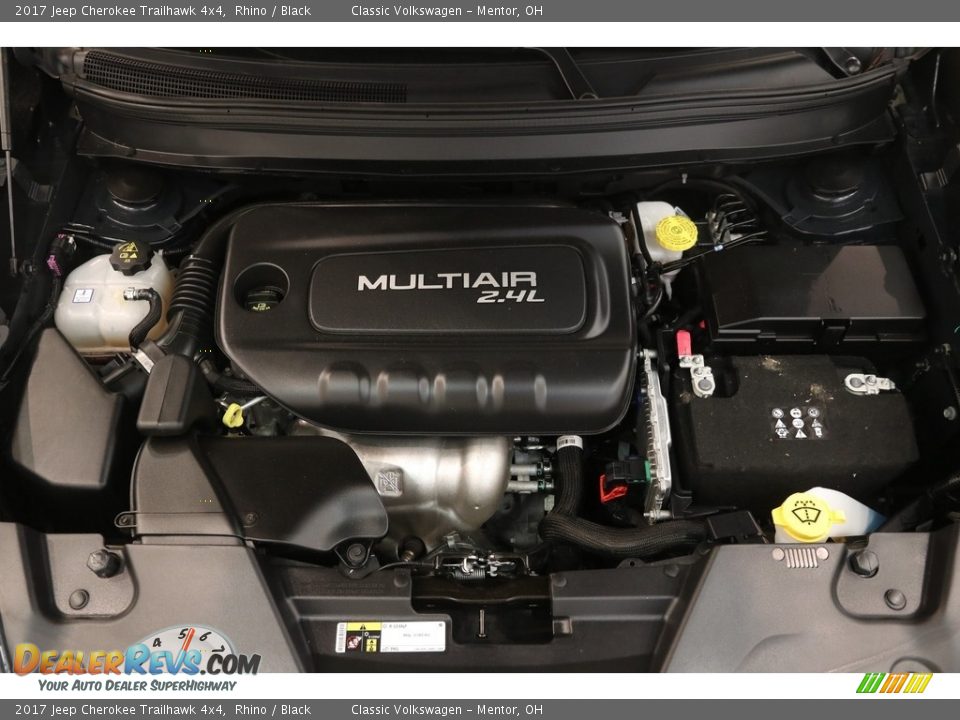 2017 Jeep Cherokee Trailhawk 4x4 Rhino / Black Photo #23