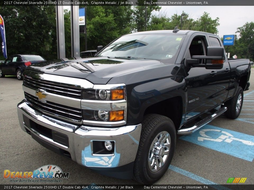 2017 Chevrolet Silverado 2500HD LT Double Cab 4x4 Graphite Metallic / Jet Black Photo #10