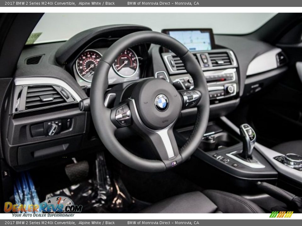 2017 BMW 2 Series M240i Convertible Alpine White / Black Photo #5